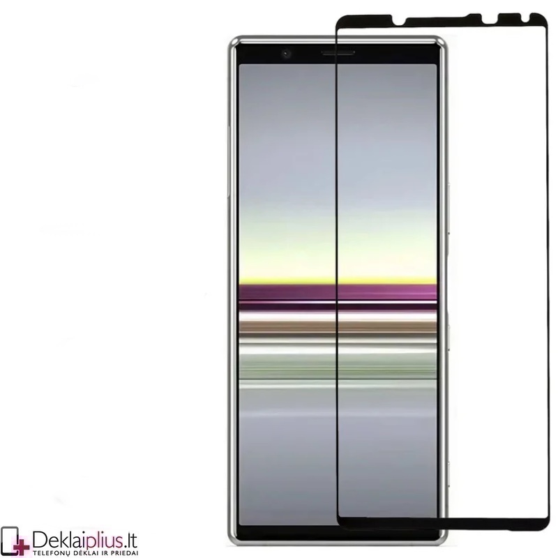 Telefono ekrano grūdintas stiklas - per visą ekraną (Sony Xperia 5 V) Telefono ekrano grūdintas stiklas - per visą ekraną (Sony Xperia 5 V)